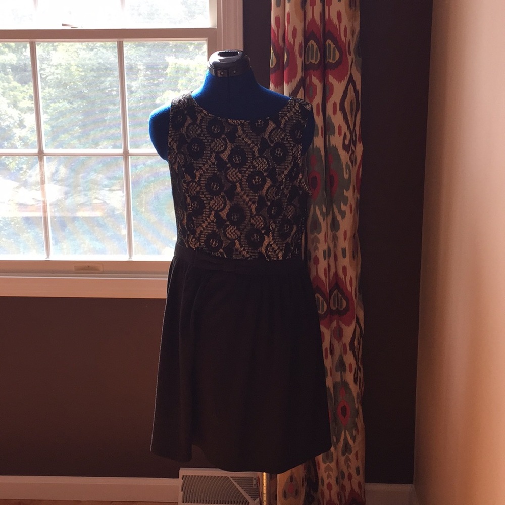A Black and Lace Dress